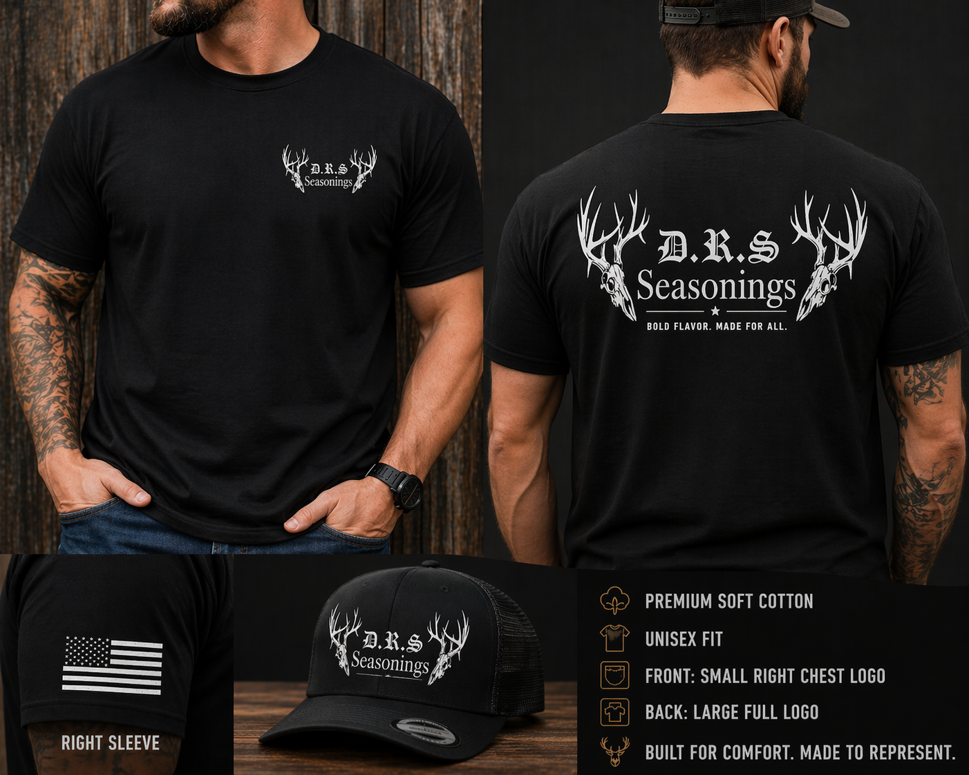 Short sleeve t-shirt & Cap